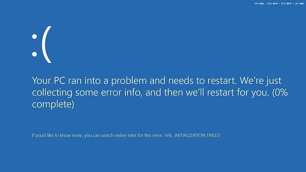 Windows 11 Blue Screen of Death (BSOD)